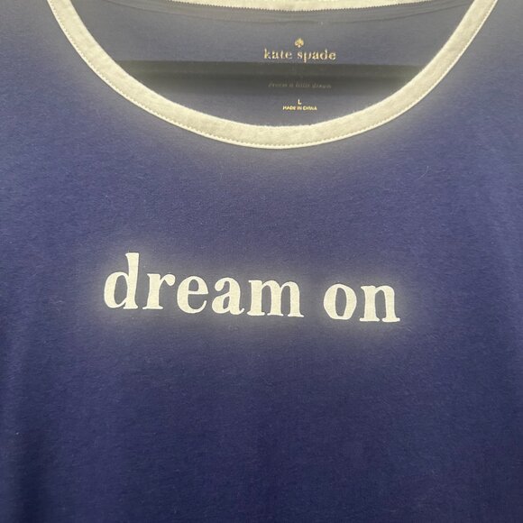 Navy Blue Kate Spade Sleep Shirt Size L - Picture 2 of 6